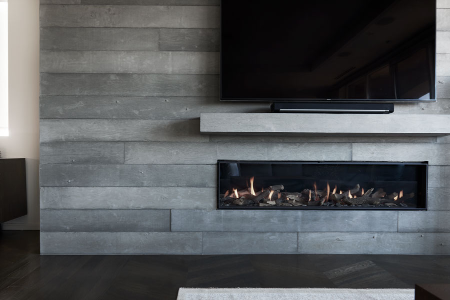 The Casual Side of Concrete Blog Board-Formed Fireplace Surround 2 - Anthony Concrete Design