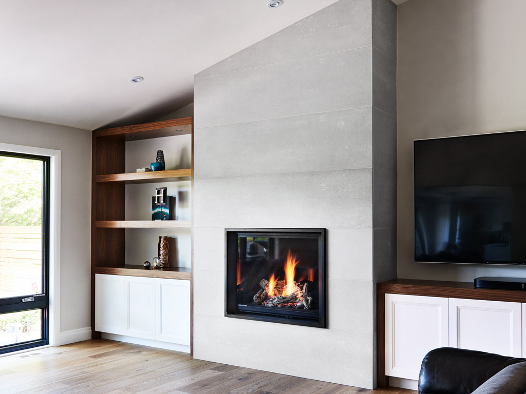 Concrete Fireplace Wall Panels Buff Burlington 